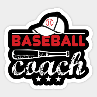 Baseball Coach Art design Sticker